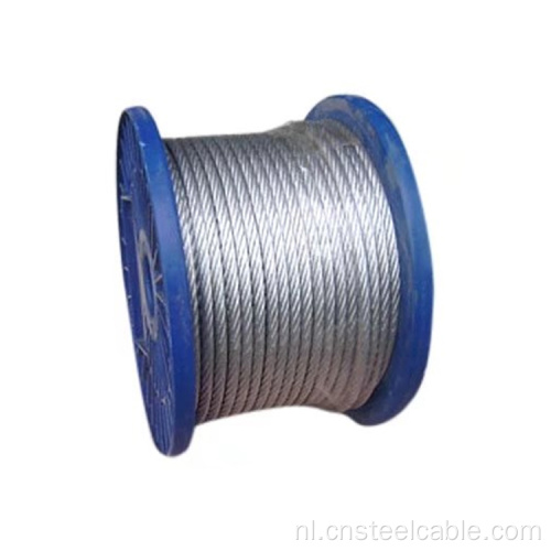 6x7+fc dia.1,0 mm tot 10 mm gegalvaniseerde stalen kabel